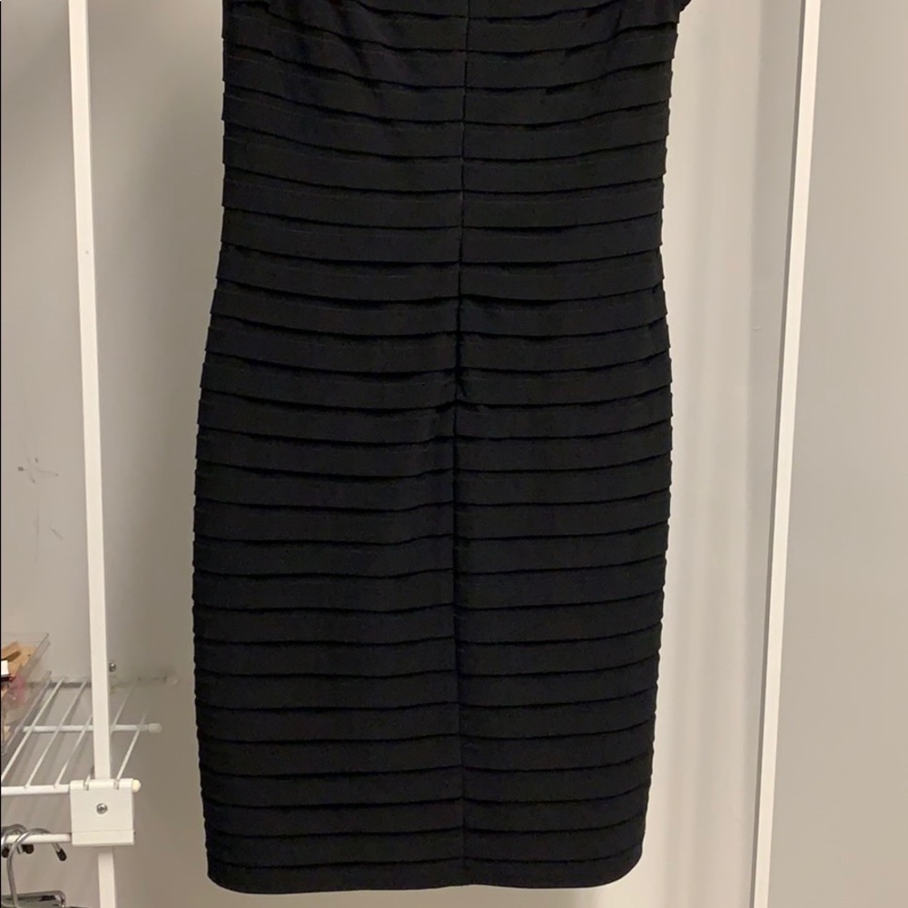 ADRIANNA PAPELL Sz14 black stretch cocktail sheath - Picture 6 of 8
